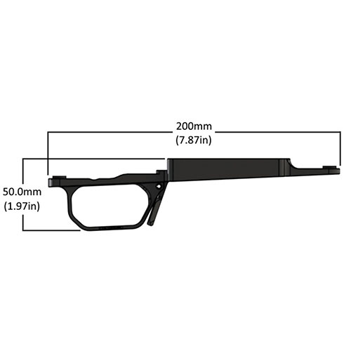 Il MambaMag Bottom Metal in alluminio 6061-T6 offre un'installazione facile senza modifiche, garantendo stabilità e alimentazione affidabile per il tuo Remington 700.